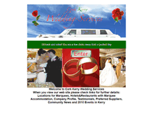 Tablet Screenshot of corkkerryweddingservices.com